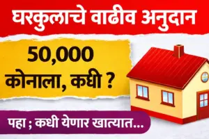 घरकुल लाभार्थ्यांना मोठा दिलासा! ५०,००० रुपयांचे वाढीव अनुदान जाहीर; जाणून घ्या कोणाला आणि कसे मिळणार