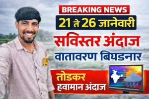 शेतकऱ्यांनो सावधान! १८ जानेवारीपासून हवामानात बदल; राज्यावर पुन्हा ढगाळ वातावरणाचे सावट